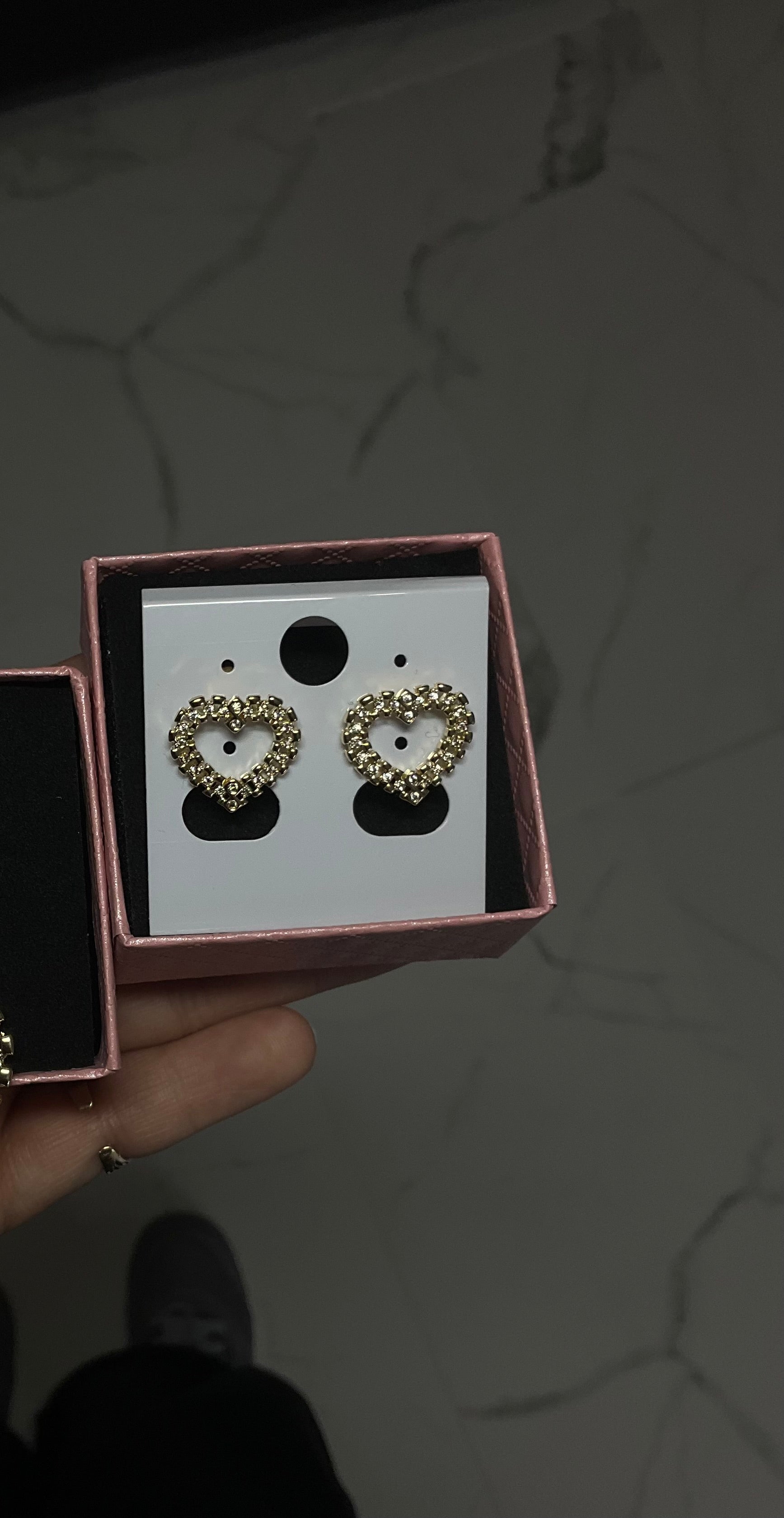 Rolex heart earrings