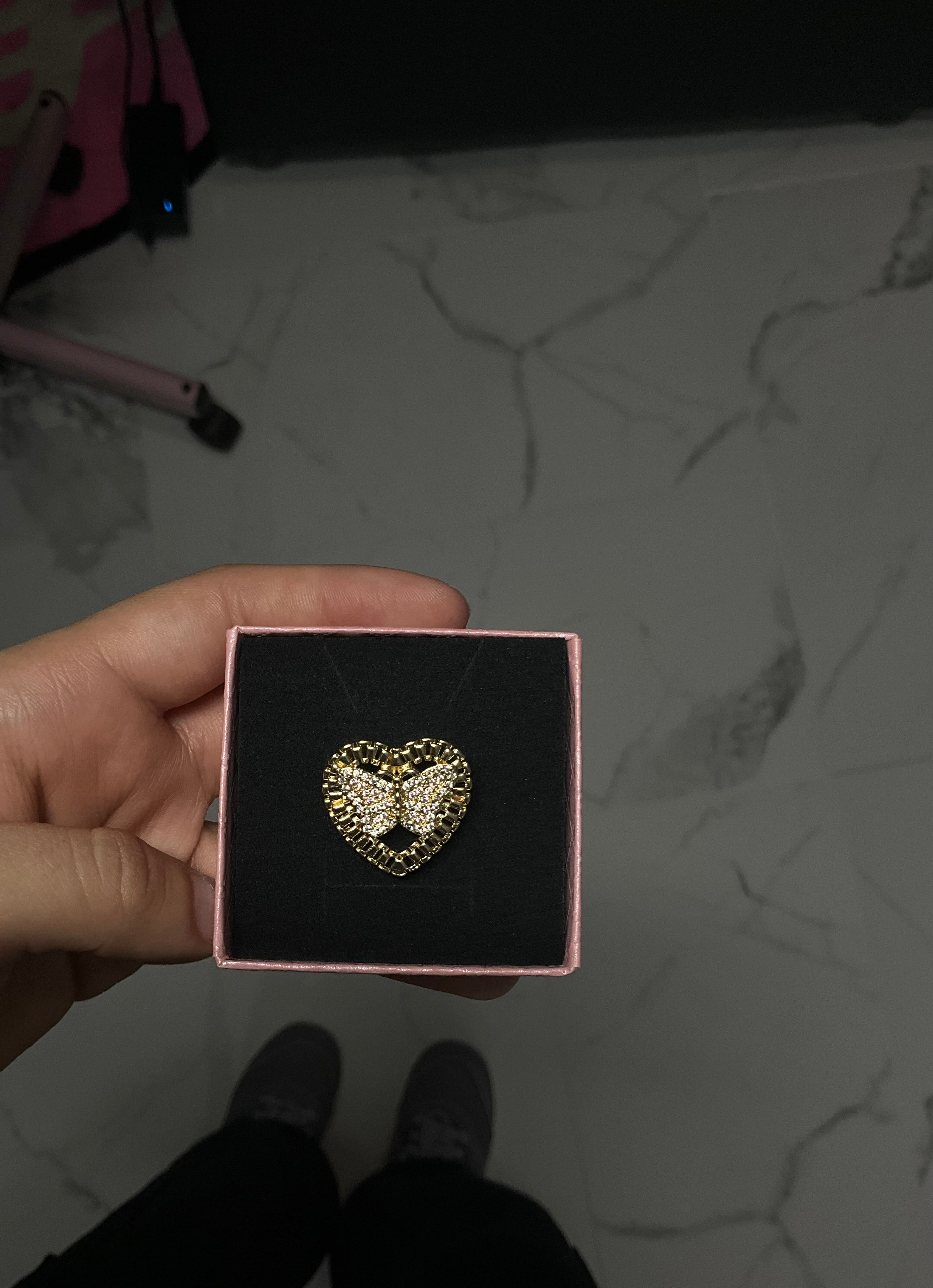 Hearts in flight ring