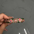 Pink flowers bangle