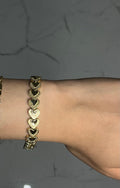 Golden hearts bracelet