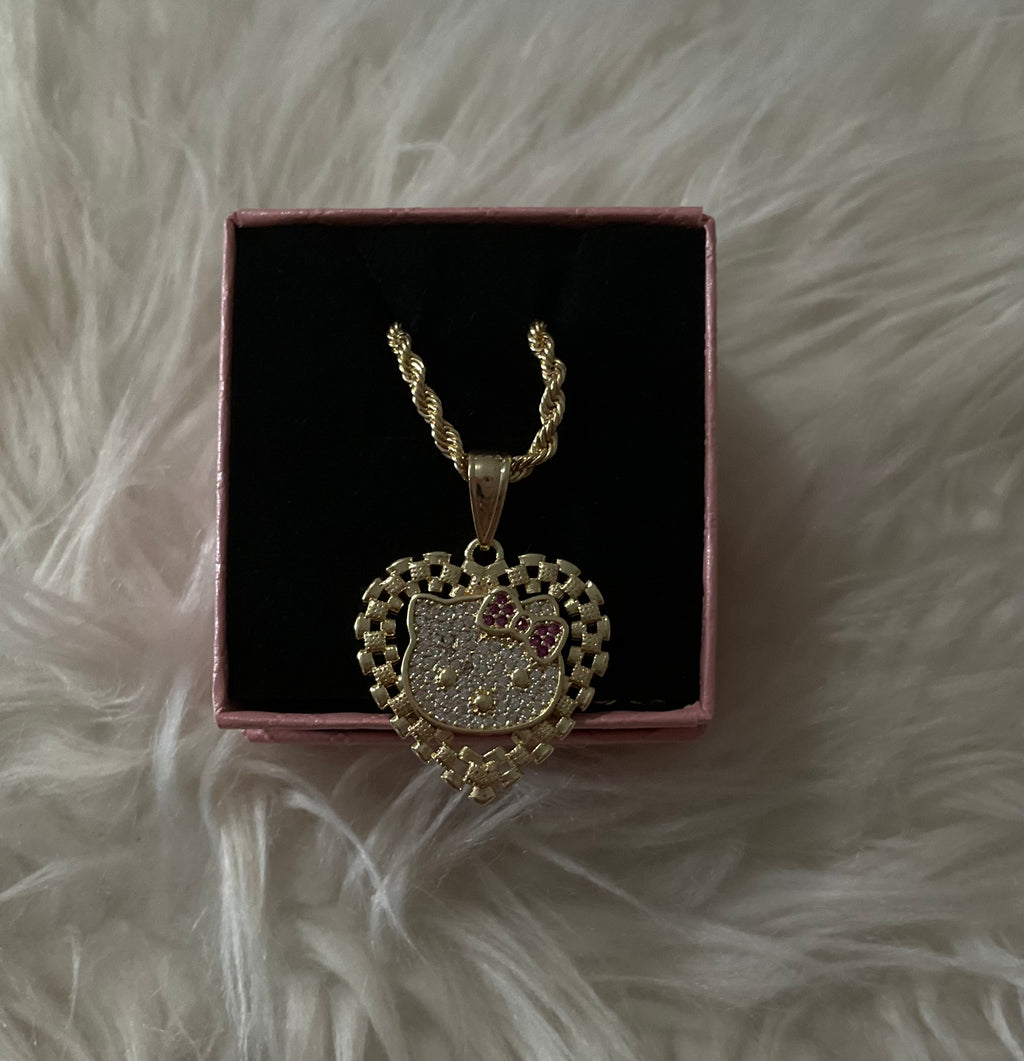 HK rolex heart necklace
