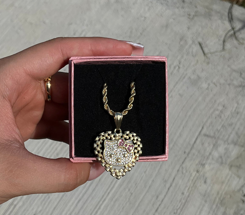 HK rolex heart necklace